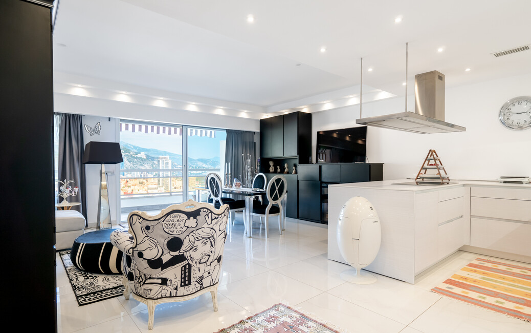 LIGURES - Jardin Exotique - Trilocale Arredato - Vista Mare Pano, Jardin Exotique, Monaco - 2